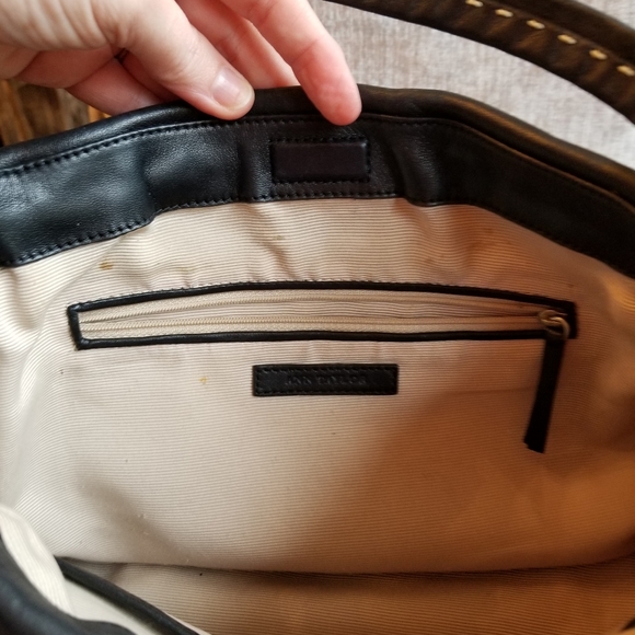 Ann Taylor black leather purse - Picture 3 of 4
